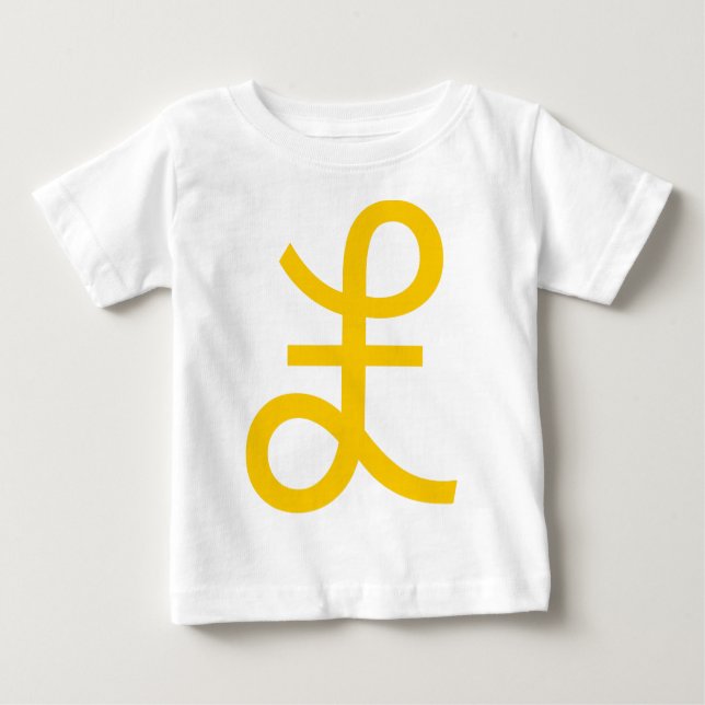 Camiseta Para Bebê Sinal de libra (Frente)