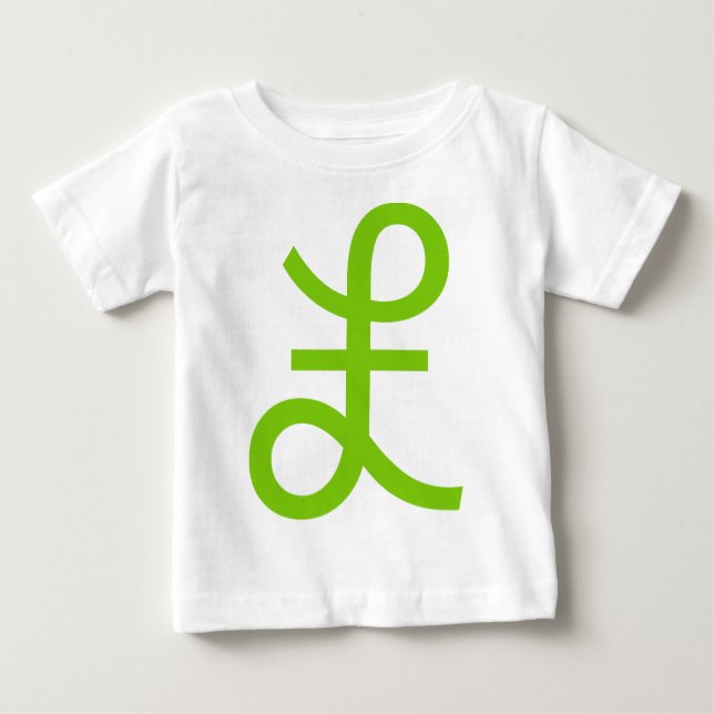 Camiseta Para Bebê Sinal de libra (Frente)