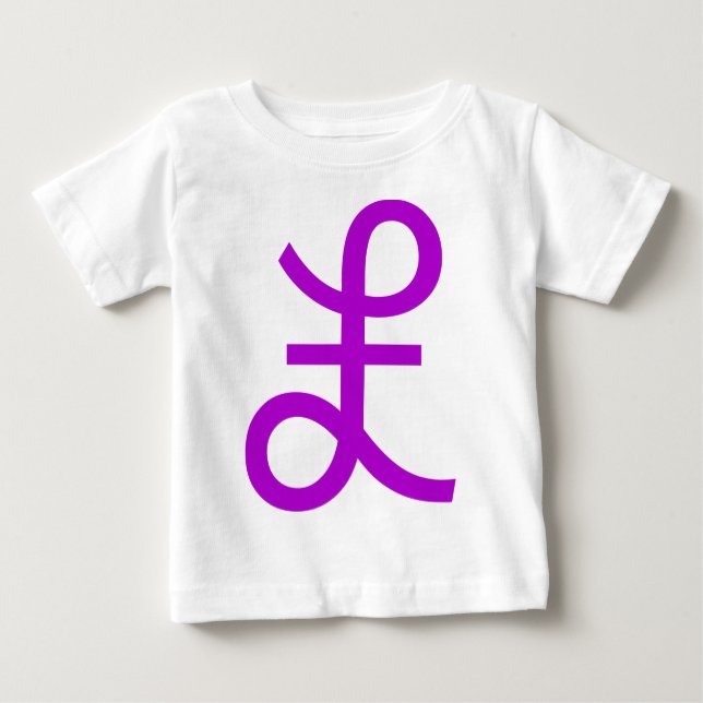 Camiseta Para Bebê Sinal de libra (Frente)