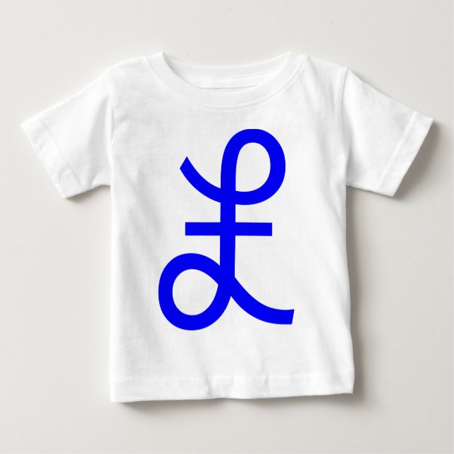 Camiseta Para Bebê Sinal de libra (Frente)