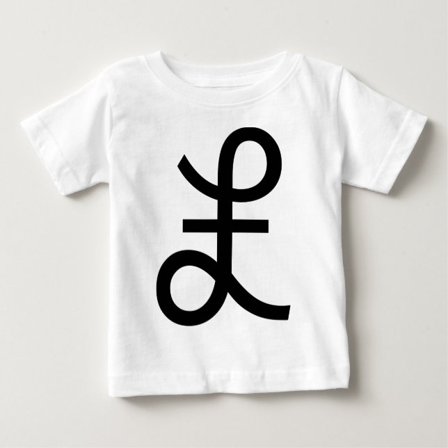 Camiseta Para Bebê Sinal de libra (Frente)