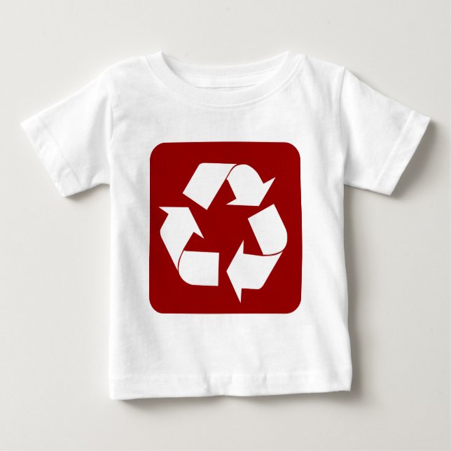 Camiseta Para Bebê Sinal de reciclagem - Ruby (Frente)