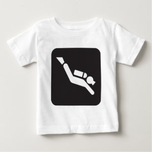 Camiseta Para Bebê Sinal do mergulho autónomo