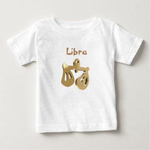 Camiseta Para Bebê Sinal do ouro do Libra