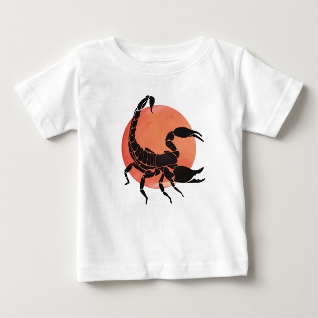 Camiseta Para Bebê Sinal Scorpio Zodiac (Frente)