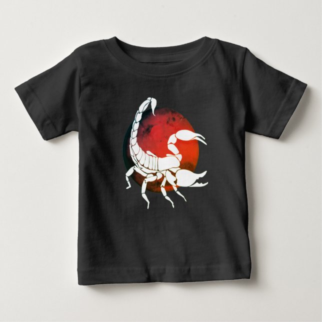 Camiseta Para Bebê Sinal Scorpio Zodiac (Frente)