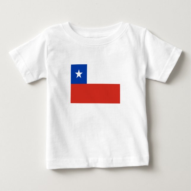 Camiseta Para Bebê Sinalizador Chile (Frente)