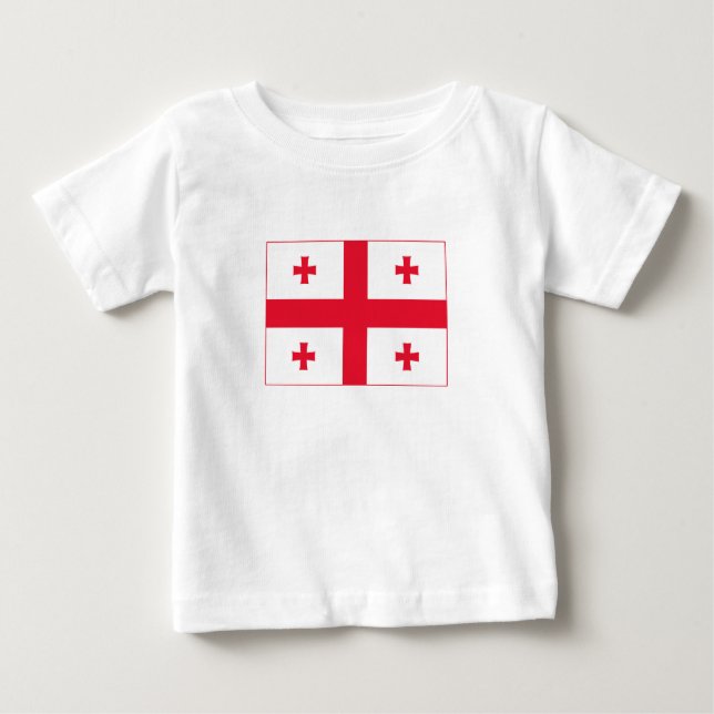 Camiseta Para Bebê Sinalizador da Geórgia (Frente)