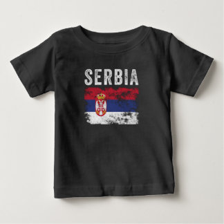 Camiseta Para Bebê Sinalizador da Sérvia desapontado - Bandeira da Sé