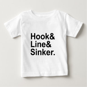 Camiseta Para Bebê Sinalizador de Linha Gancho   Condições De Pesca, 