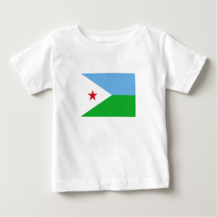 Camiseta Para Bebê Sinalizador Djibouti