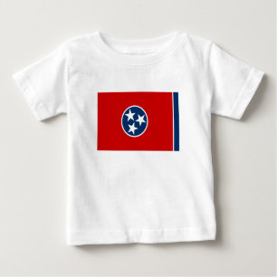 Camiseta Para Bebê Sinalizador do Estado do Tennessee