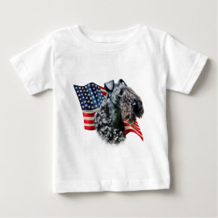 Camiseta Para Bebê Sinalizador Kerry Blue Terrier