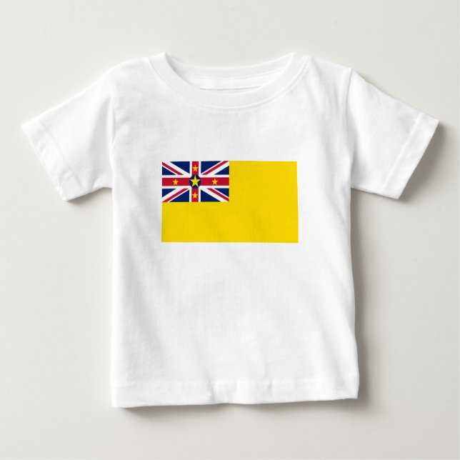 Camiseta Para Bebê Sinalizador Niue (Frente)
