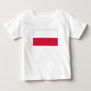 Camiseta Para Bebê Sinalizador Polônia