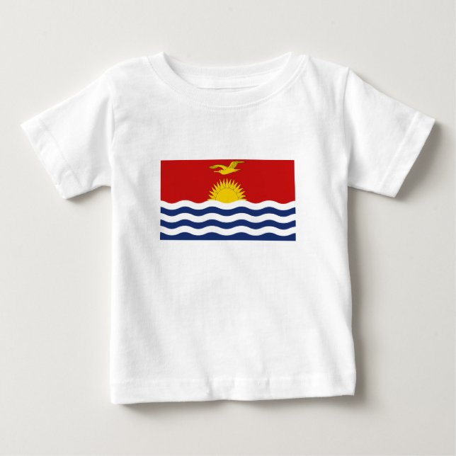 Camiseta Para Bebê Sinalizador Quiribati (Frente)