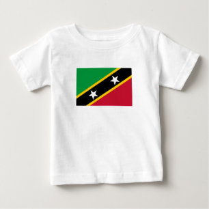 Camiseta Para Bebê Sinalizador santo Kitts e Nevis