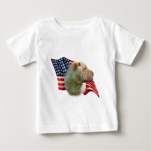 Camiseta Para Bebê Sinalizador Shar-Pei Chinês