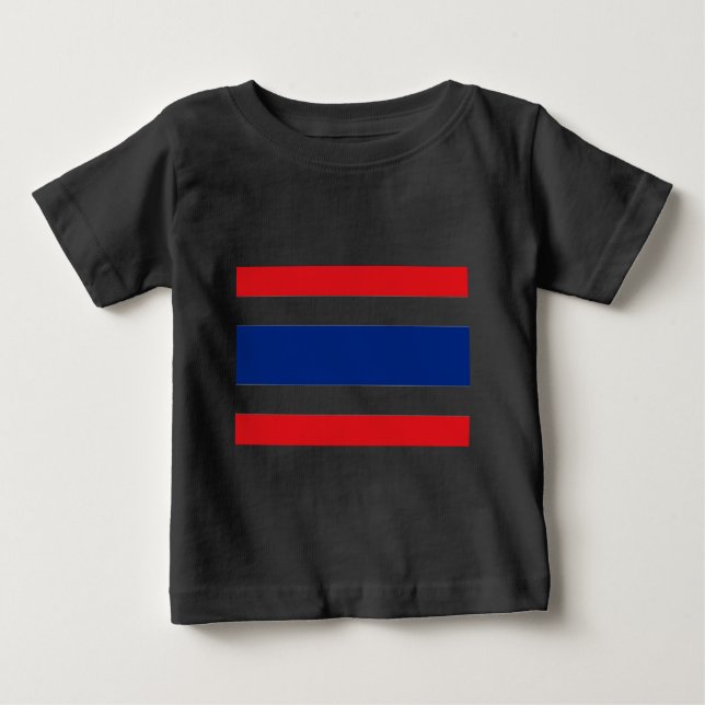 Camiseta Para Bebê Sinalizador Tailândia (Frente)