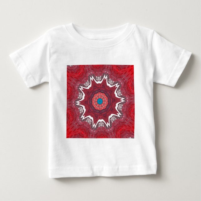 Camiseta Para Bebê Sindhi Ethnic Tribal Standard Art Impressão (Frente)