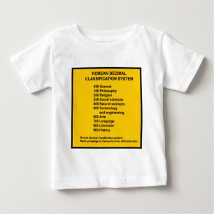 Camiseta Para Bebê Sistema decimal coreano