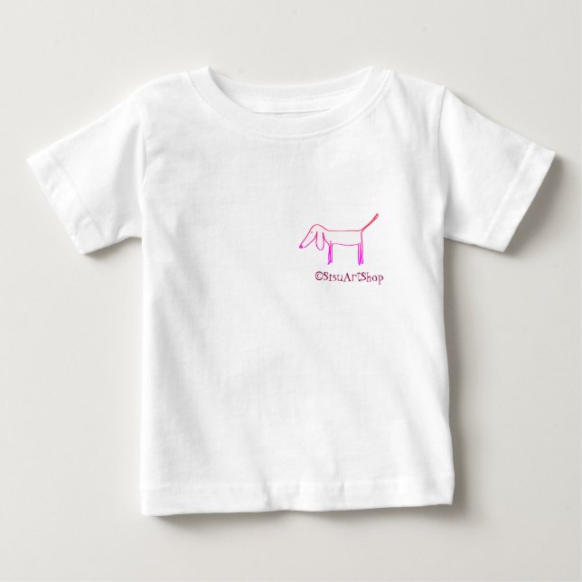 Camiseta Para Bebê Sisu Baby Shirt (Frente)