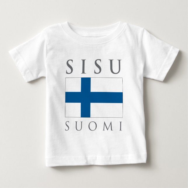 Camiseta Para Bebê Sisu Suomi (Frente)