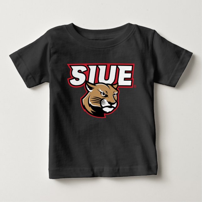 Camiseta Para Bebê SIUE Cougars (Frente)