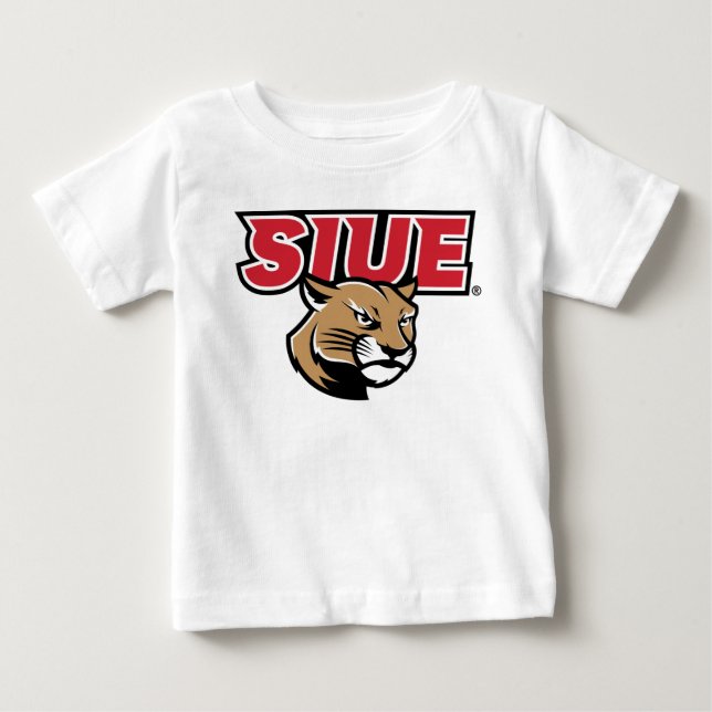 Camiseta Para Bebê SIUE Cougars (Frente)