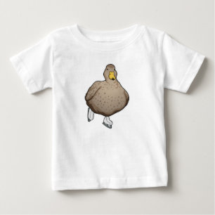 Camiseta Para Bebê Skates de gelo com gelo