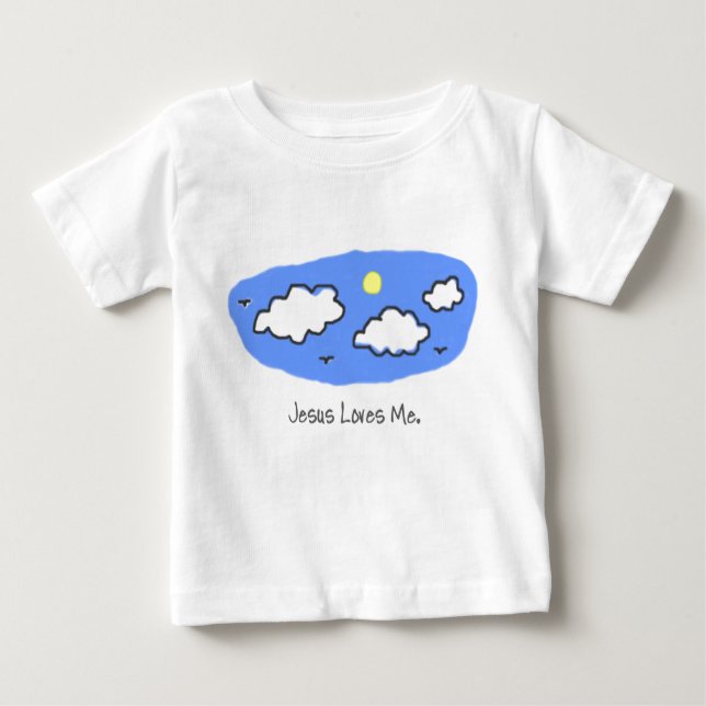 Camiseta Para Bebê Sky Long Sleeve Onsie (Frente)