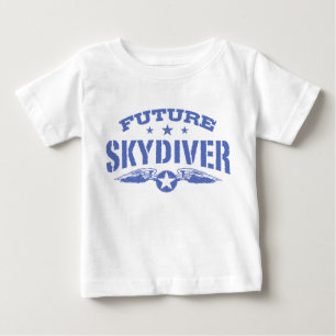 Camiseta Para Bebê Skydiver futuro