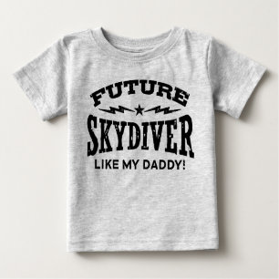 Camiseta Para Bebê Skydiver Futuro Como Meu Pai