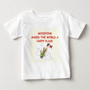 Camiseta Para Bebê skydiving
