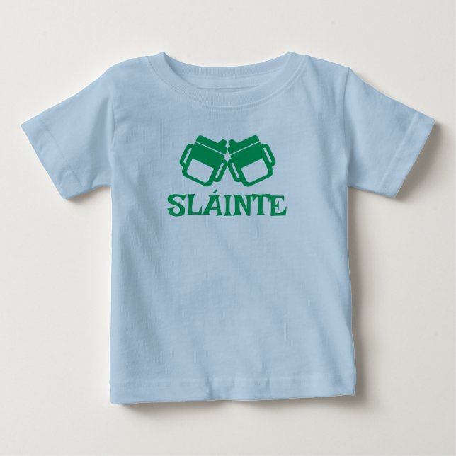 Camiseta Para Bebê SLÁINTE sippy blue tee (Frente)