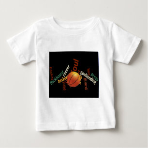 Camiseta Para Bebê Slam Dunk do Vocabulário: Jogo de Basquete dos Cha