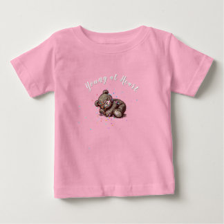 Camiseta Para Bebê Sleeping Teddy Bear