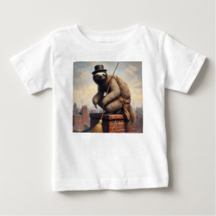 Camiseta Para Bebê Sloth Chimney Sweep