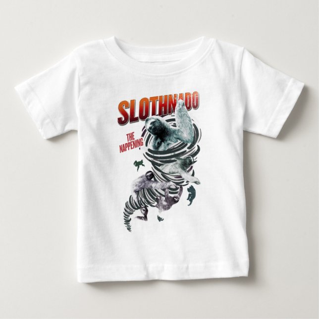 Camiseta Para Bebê Slothnado: O Nappening (Frente)