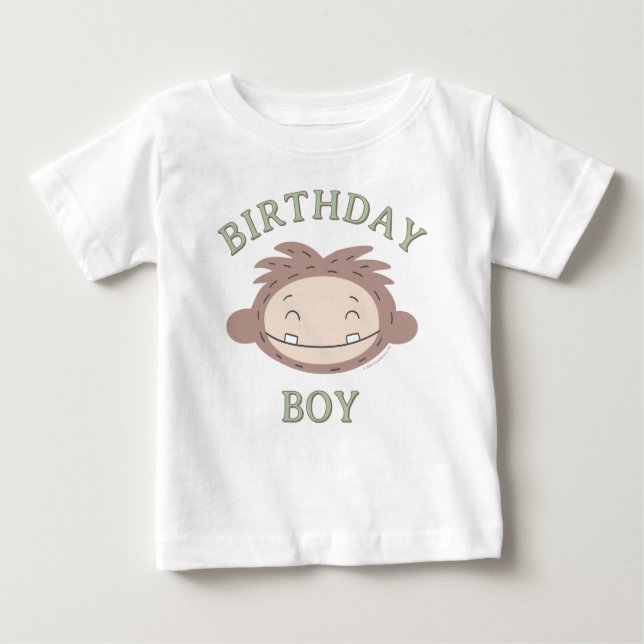 Camiseta Para Bebê Slumberkins Bigfoot Birthday Boy (Frente)