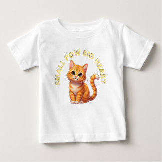 Camiseta Para Bebê Small Paws, Big Heart