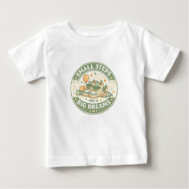 Camiseta Para Bebê Small Steps Big Dreams Pre-K