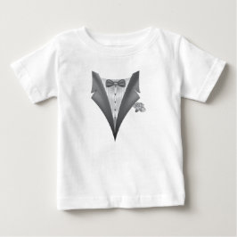 Camiseta Para Bebê Smoking de Novidade Impressão Tux