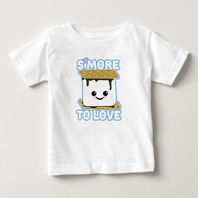 Camiseta Para Bebê S'more ao amor (Frente)