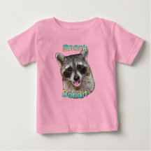 Snack Bandit Funny Raccoon Toddler T-Shirt - Cute