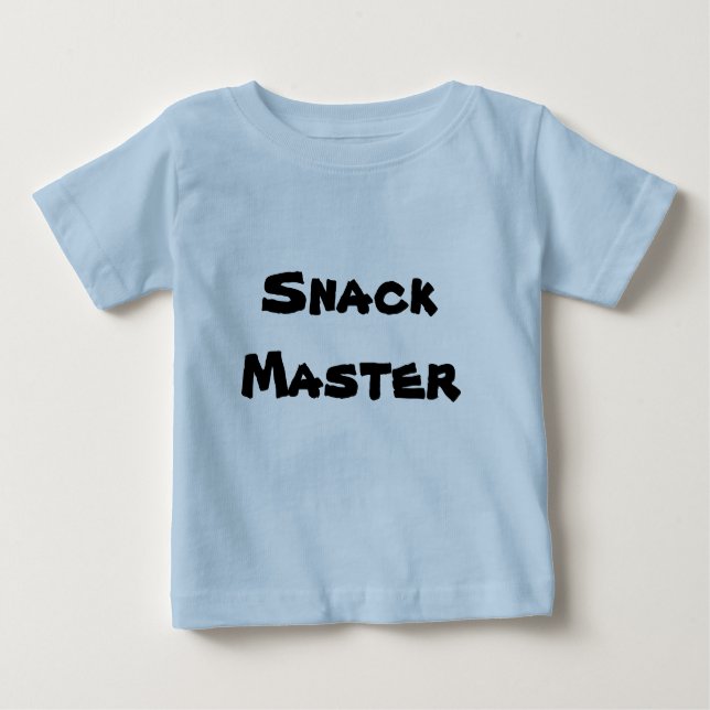 Camiseta Para Bebê SnackMaster (Frente)