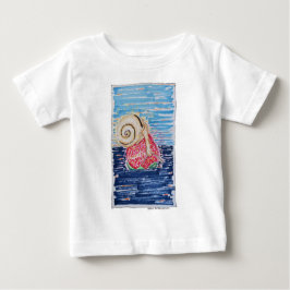 Camiseta Para Bebê Snail on the Strawberry