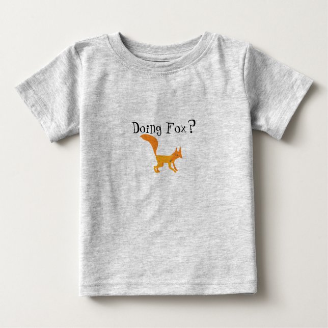 Camiseta Para Bebê Sneaky Fox Toddler (Frente)