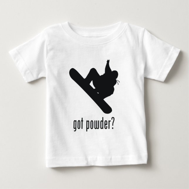 Camiseta Para Bebê Snowboarding (Frente)