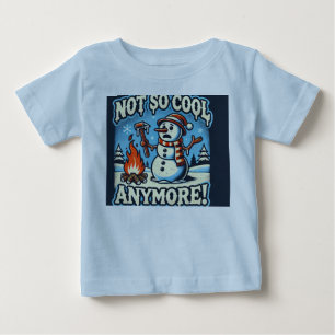 Camiseta Para Bebê Snowman Christmas Baby Fine Jersey T-Shirt